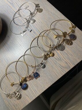 Bundle of Alex and Ani bangle bracelets and 3 similar